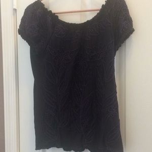 FINAL MARKDOWN Ladies Lauren Michelle peasant blouse medium